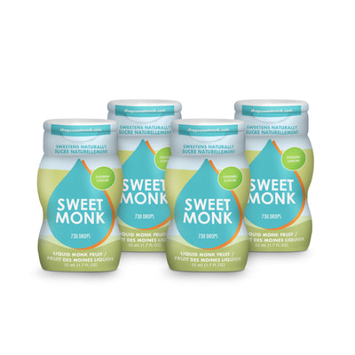 Original 4 Pack (Save $13.96) - SweetMonk 50ml (730 drops) - Liquid Monk Fruit