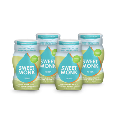 Original 4 Pack (Save $33.96) - SweetMonk 50ml (730 drops) - Liquid Monk Fruit